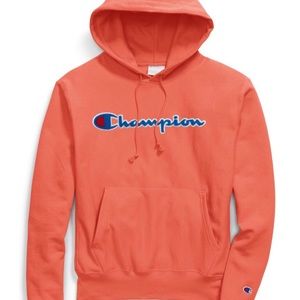 Champion Script Rev Weave Hoodie Groovy Papaya M